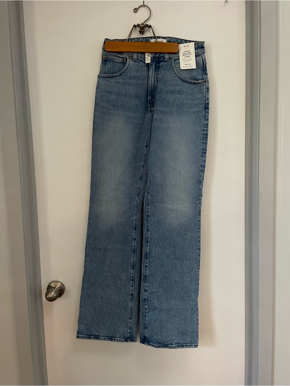 NWT Madewell Curvy Relaxed Bootcut Jeans